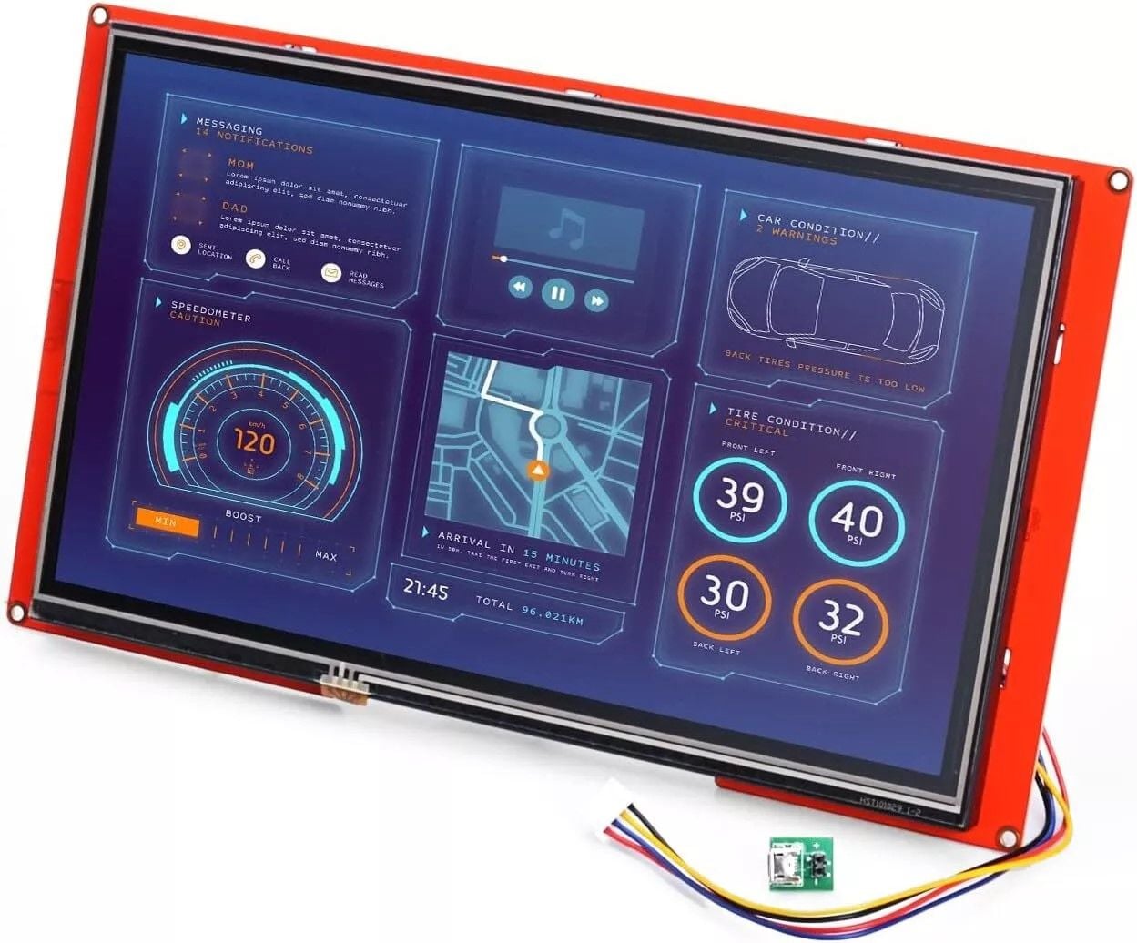 7.0 Inch Nextion HMI Display Rezistif Ekran - Dokunmatik NX8048P070-011R