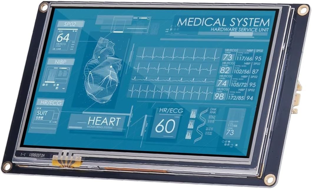 7.0 Inch Nextion HMI Dokunmatik Tft Ekran + 8 Port GPIO / 32MB Dahili Hafıza NX8048K070