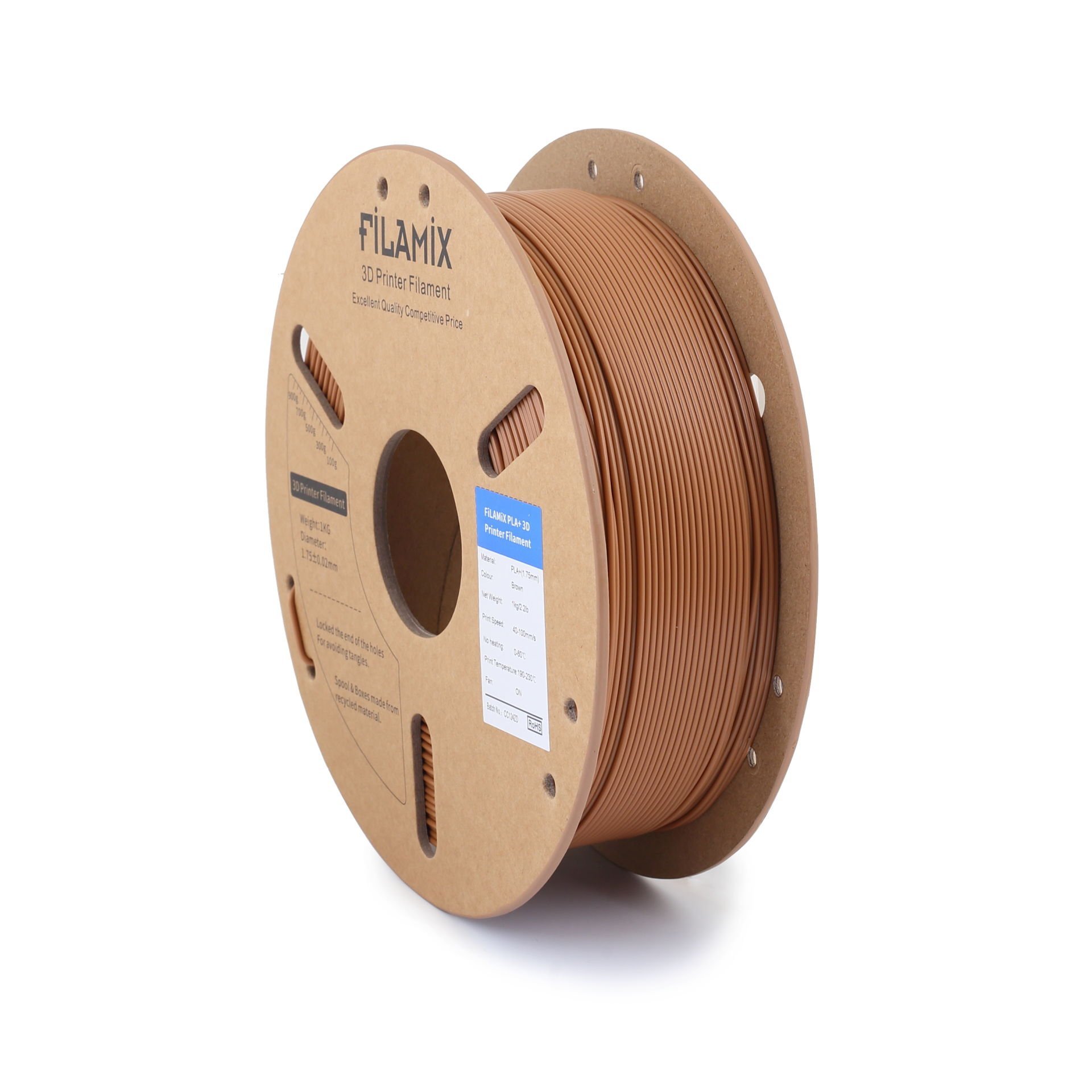 Filamix Kahverengi PLA+ 1kg 1.75mm Filament