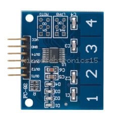 TTP224 4 Kanal Dijital Dokunmatik Sensör Modülü