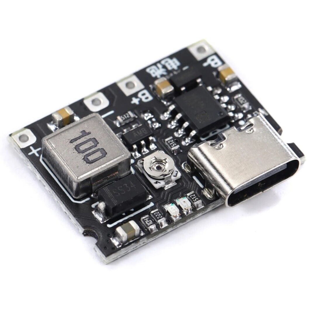 TP4056 Type-C Li-ion 18650 Pil Şarj Devresi DC-DC Voltaj Yükselticili