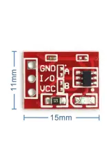 TTP223 Dokunmatik Sensör Modülü Kırmızı