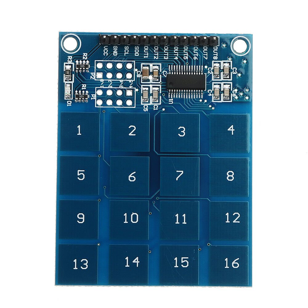 TTP229 16 Kanallı Dokunmatik Tuş Takımı - Arduino 4x4 Keypad