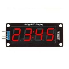 TM1637 4 Digit Led Display Saat Modülü - Kırmızı