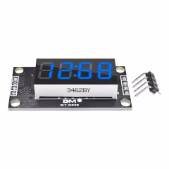 TM1637 4 Digit Led Display Saat Modülü - Mavi