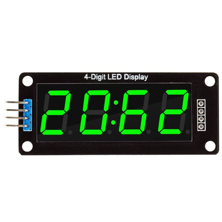 TM1637 4 Digit Led Display Saat Modülü - Yeşil