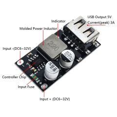 QC2 QC3 Hızlı Şarj Modülü Usb Soket Çıkışı 5V 3A