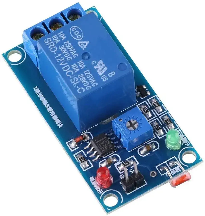 12V Tek Kanal LDR Işık Kontrollü Röle Modülü