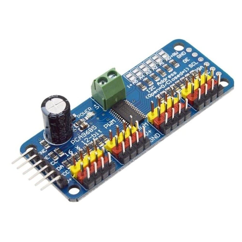 PCA9685 16 Kanal 12 Bit PWM - Servo Motor Sürücü Devresi I2C Modülü