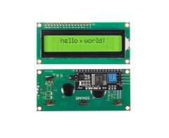 2x16 LCD - LCD1602 Yeşil Ekran + IIC/I2C Arayüz Modülü