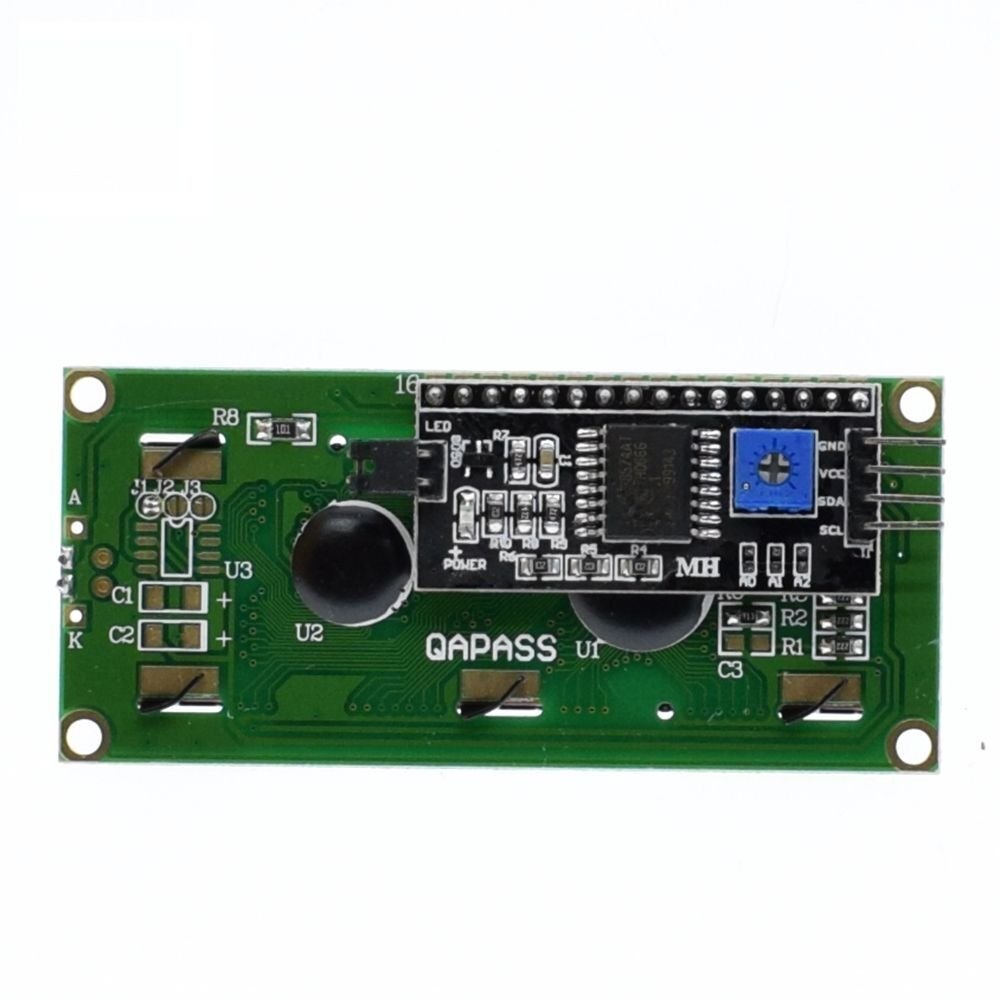 2x16 LCD - LCD1602 Yeşil Ekran + IIC/I2C Arayüz Modülü