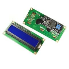 2x16 LCD - LCD1602 Yeşil Ekran + IIC/I2C Arayüz Modülü