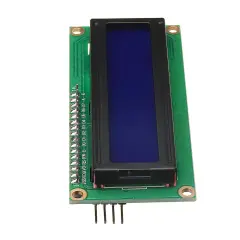 2x16 LCD - LCD1602 Mavi Ekran + IIC/I2C Arayüz Modülü