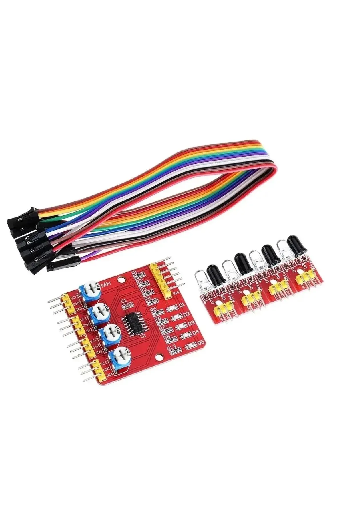 4lü Çizgi İzleyen Sensör 4 Way Tracking Modülü