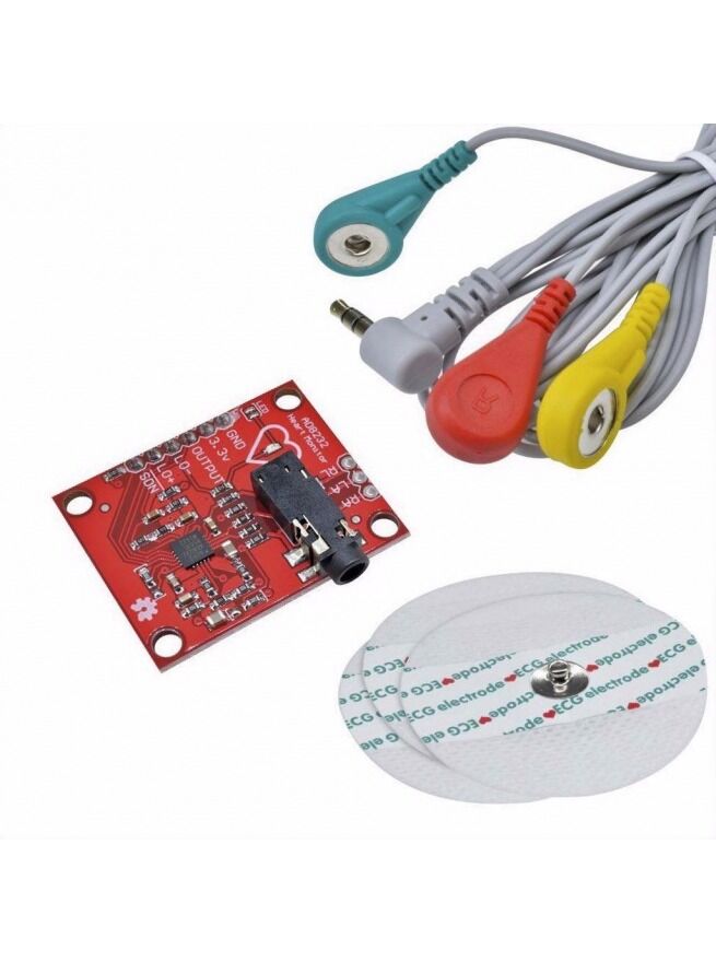 AD8232 EKG Kalp Atışı Nabız Grafiği İzleme Kiti EKG Modülü