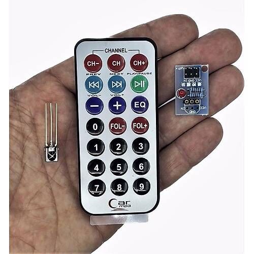 HX1838 IR Kızılötesi Uzaktan Kumanda ve Alıcı Kit Modülü