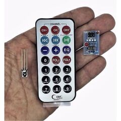 HX1838 IR Kızılötesi Uzaktan Kumanda ve Alıcı Kit Modülü