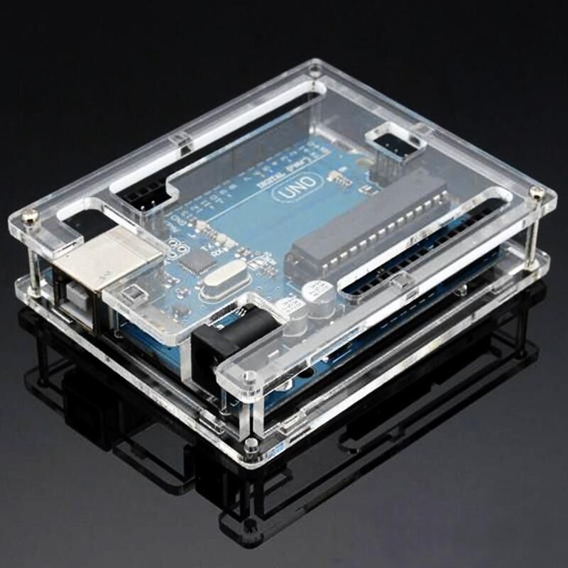 Arduino UNO Şeffaf Akrilik Pleksi Kutu