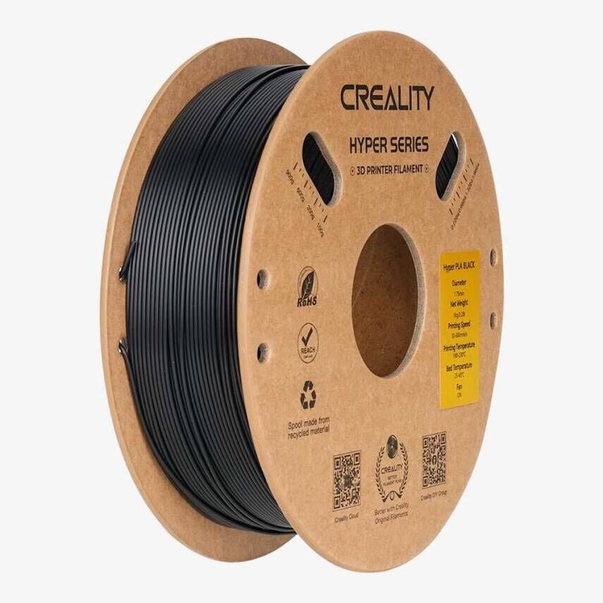 Creality Hyper PLA  Siyah Filament 1.75Mm 1Kg