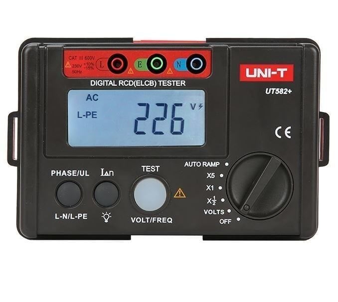 Unit UT582+ Dijital RCD (Artık Akım Cihazı) Test Cihazı
